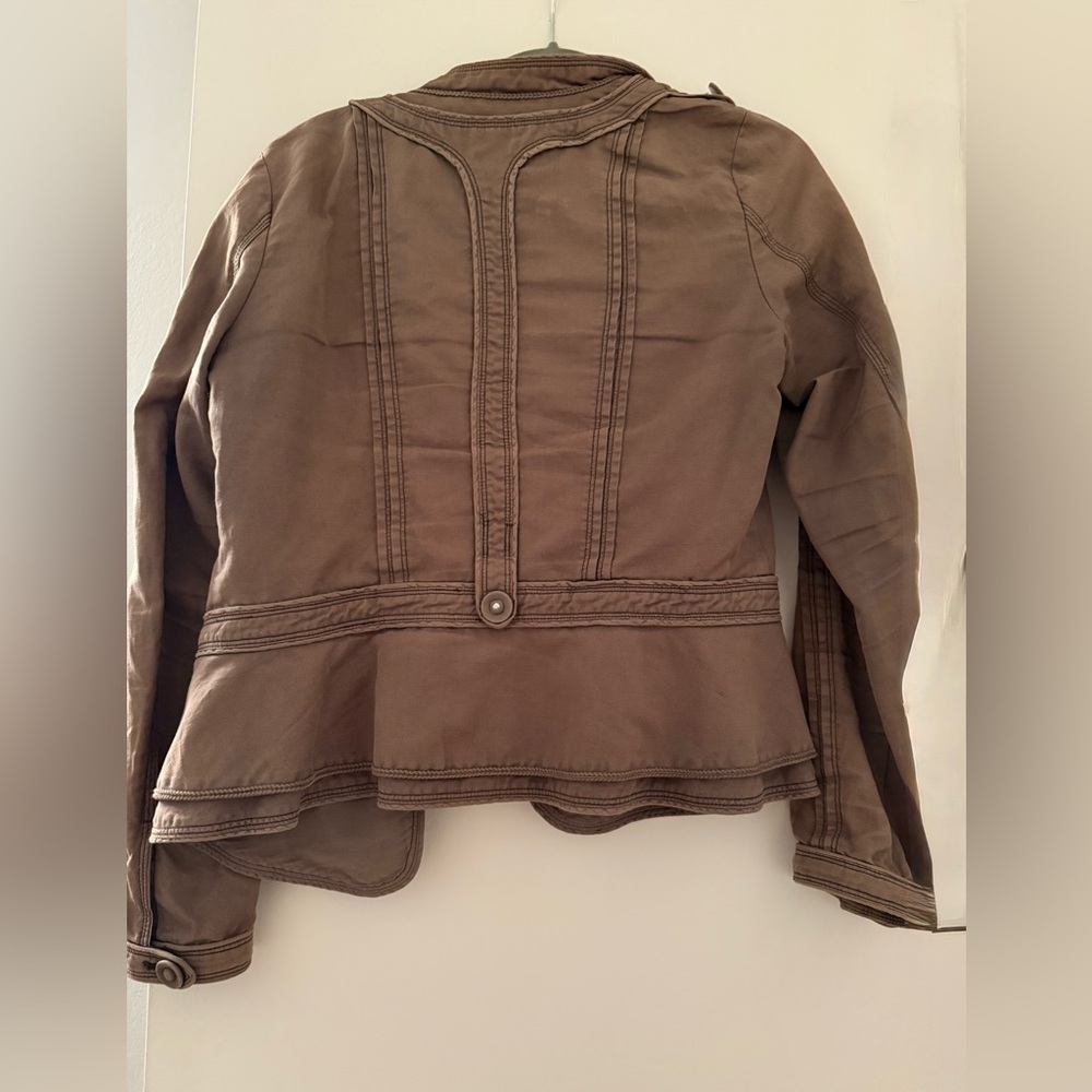 Anthropologie/Elevenses Cotton & Linen Jacket - Picture 4 of 7
